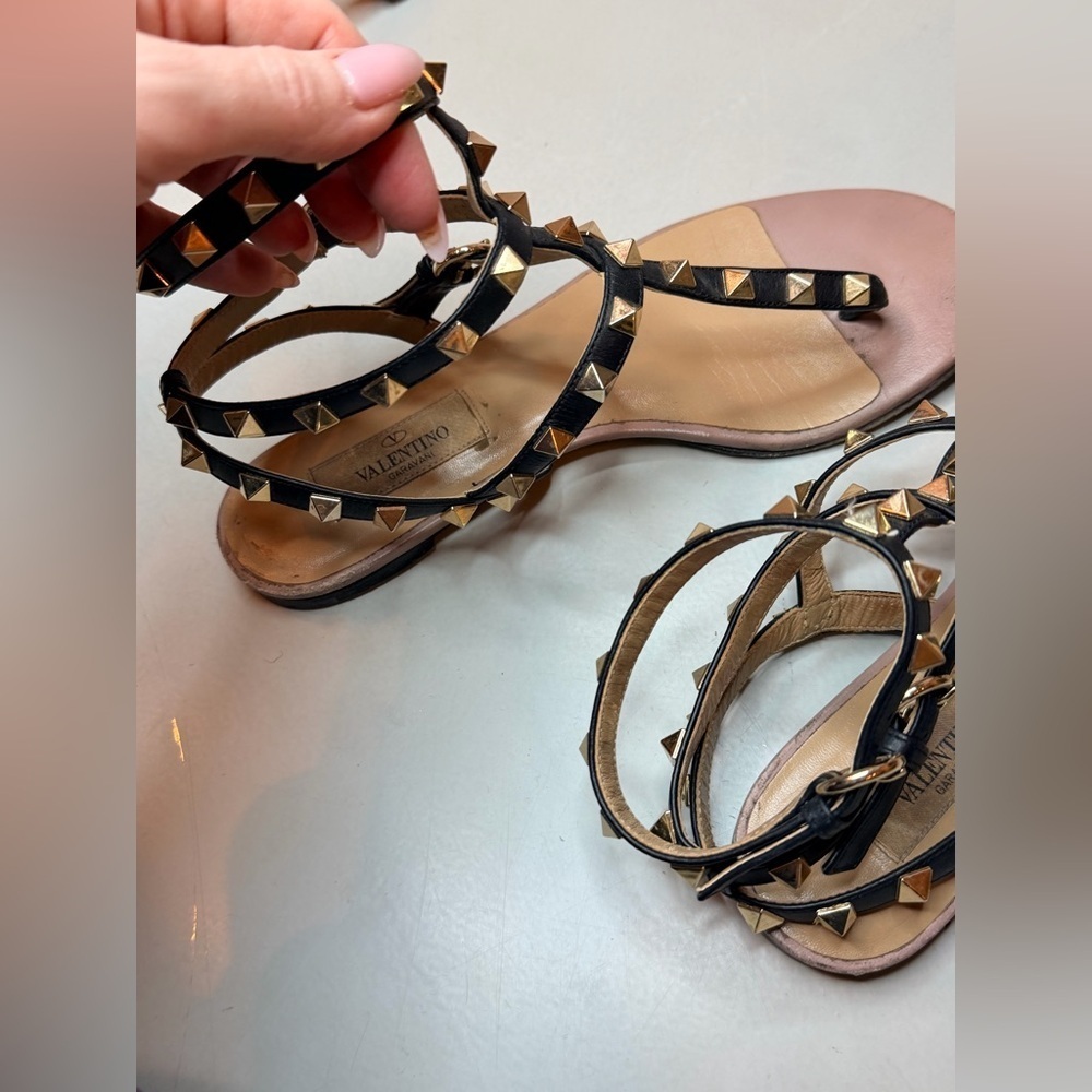 Valentino Rockstud Gladiator Sandals | Size 7 | True to Size - Picture 12 of 17
